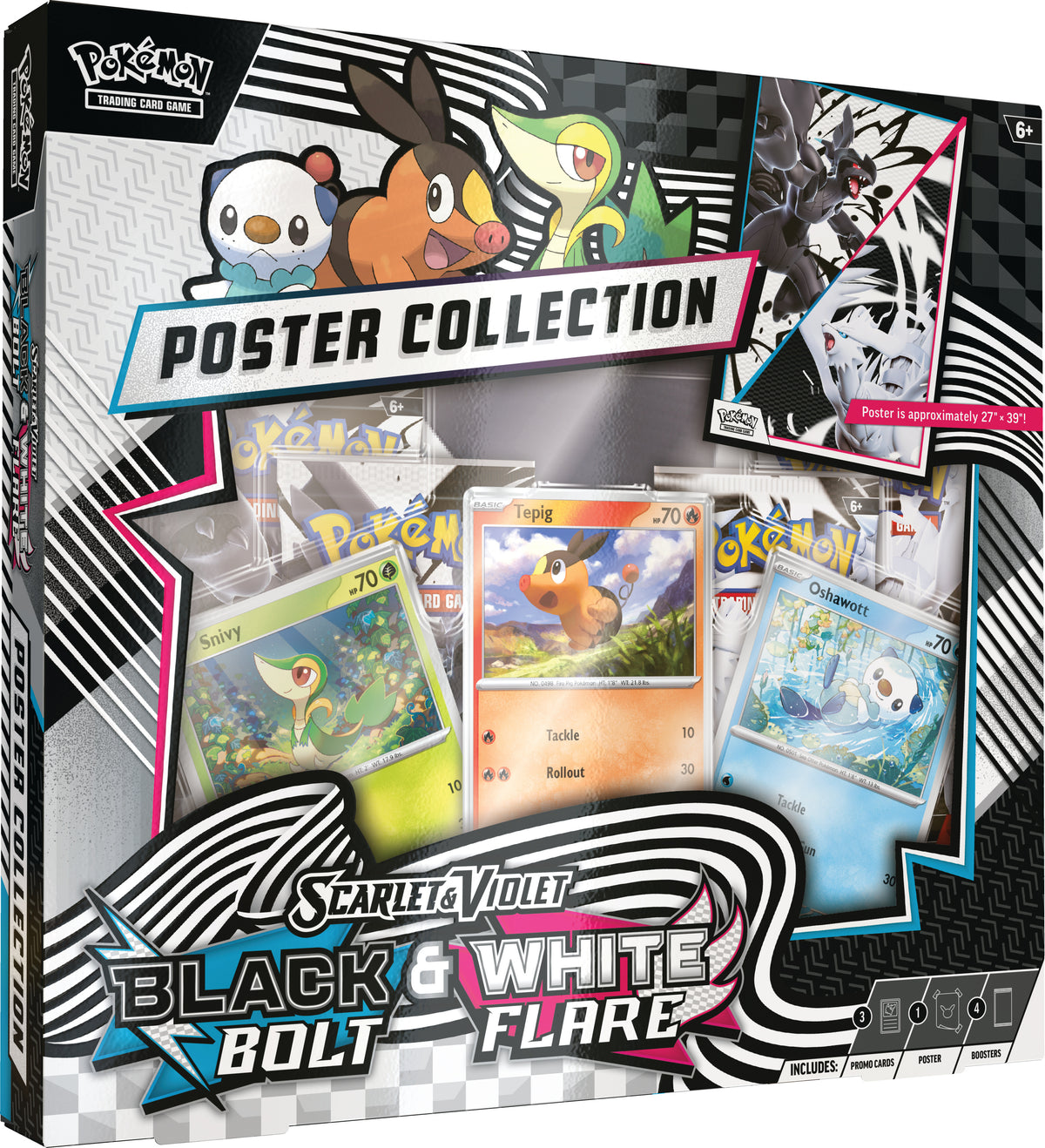 Black Bolt/White Flare Unova Poster Collection