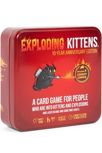 Exploding Kittens Tin 10-Year Anniversary Edition
