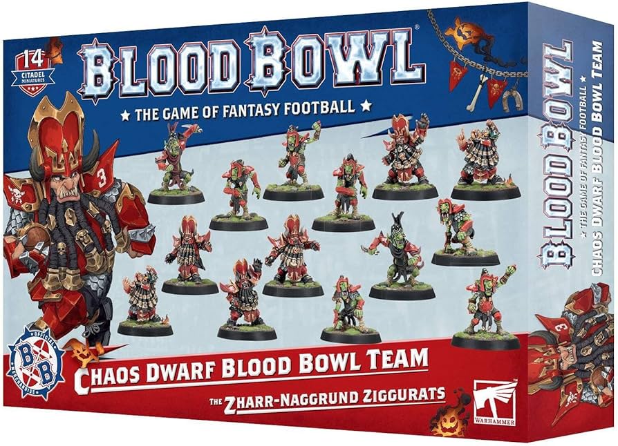 Blood Bowl: Chaos Dwarf Blood Bowl Team: The Zharr-Naggrund Ziggurats