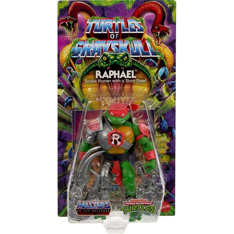MOTU x TMNT: Turtles of Grayskull Action Figure Raphael 14 cm