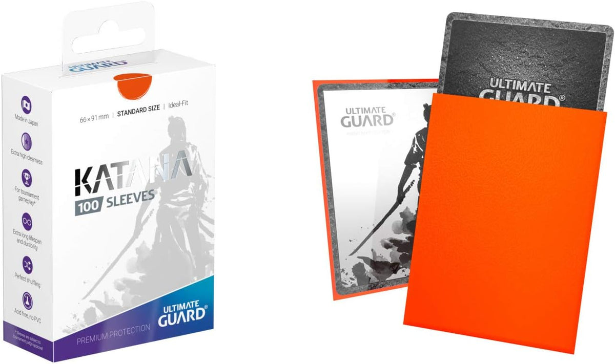 Ultimate Guard: Katana Sleeves Standard Size (100): Orange