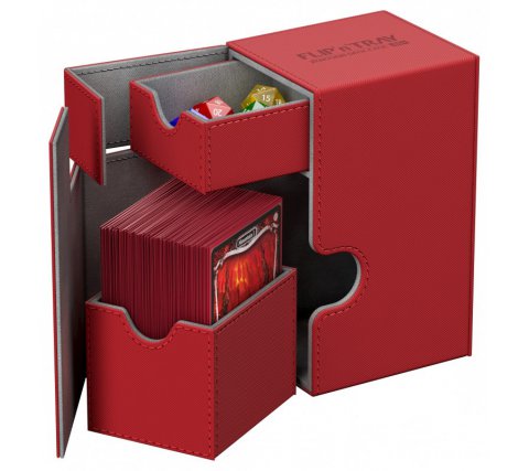 Ultimate Guard: Flip'n'Tray 80+ Xenoskin Red