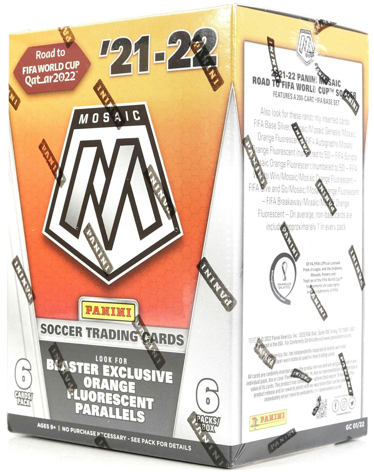 2021-22 Panini Mosaic Road to Fifa World Cup Soccer Blaster