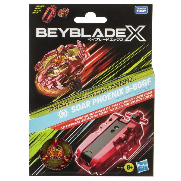 Beyblade X Soar Phoenix 9-60GF Deluxe Launcher Set