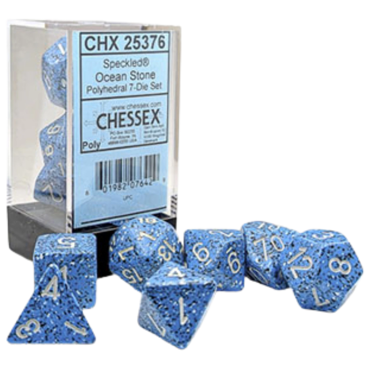 Chessex Polyhedral 7-Die Set - Speckled Ocean Stone