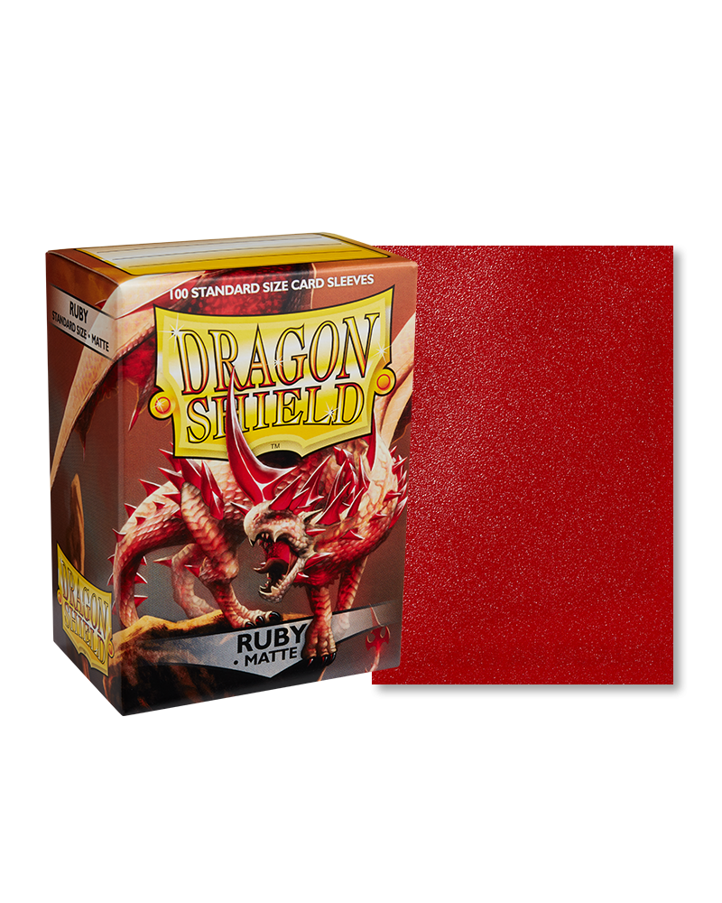 Dragon Shield Sleeves: Ruby Matte