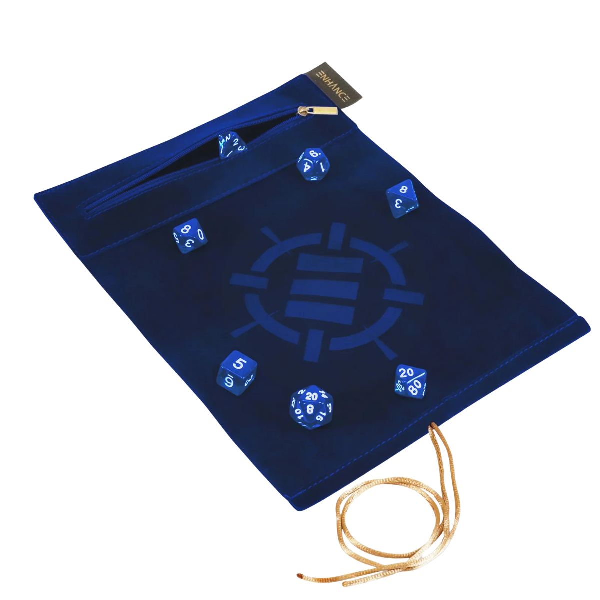 ENHANCE Tabletop Roll on a Scroll™ Dice & Rolling Mat: Blue
