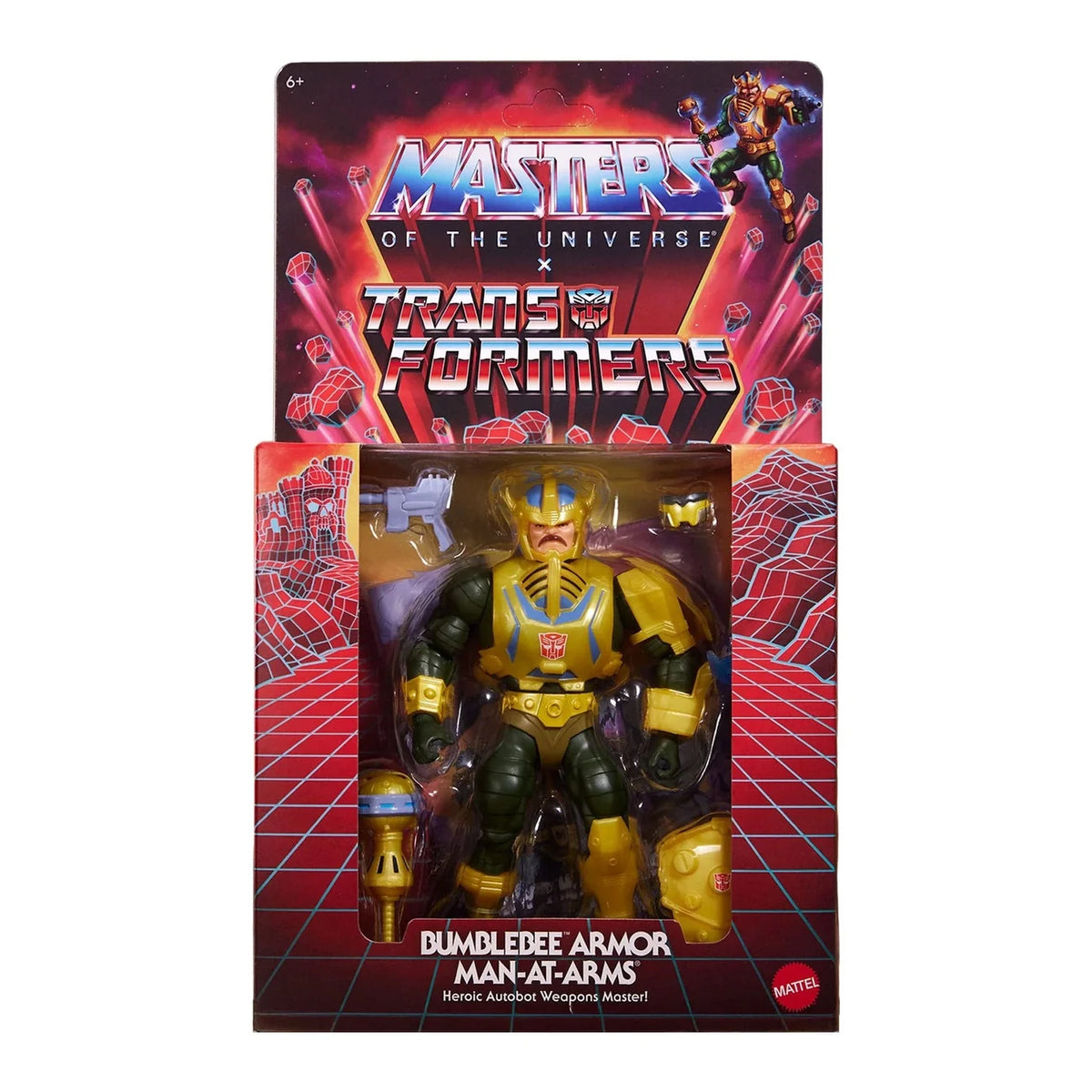 Masters of the Universe x Transformers: Action Figure Bumblebee Armor Man-At-Arms 14 cm
